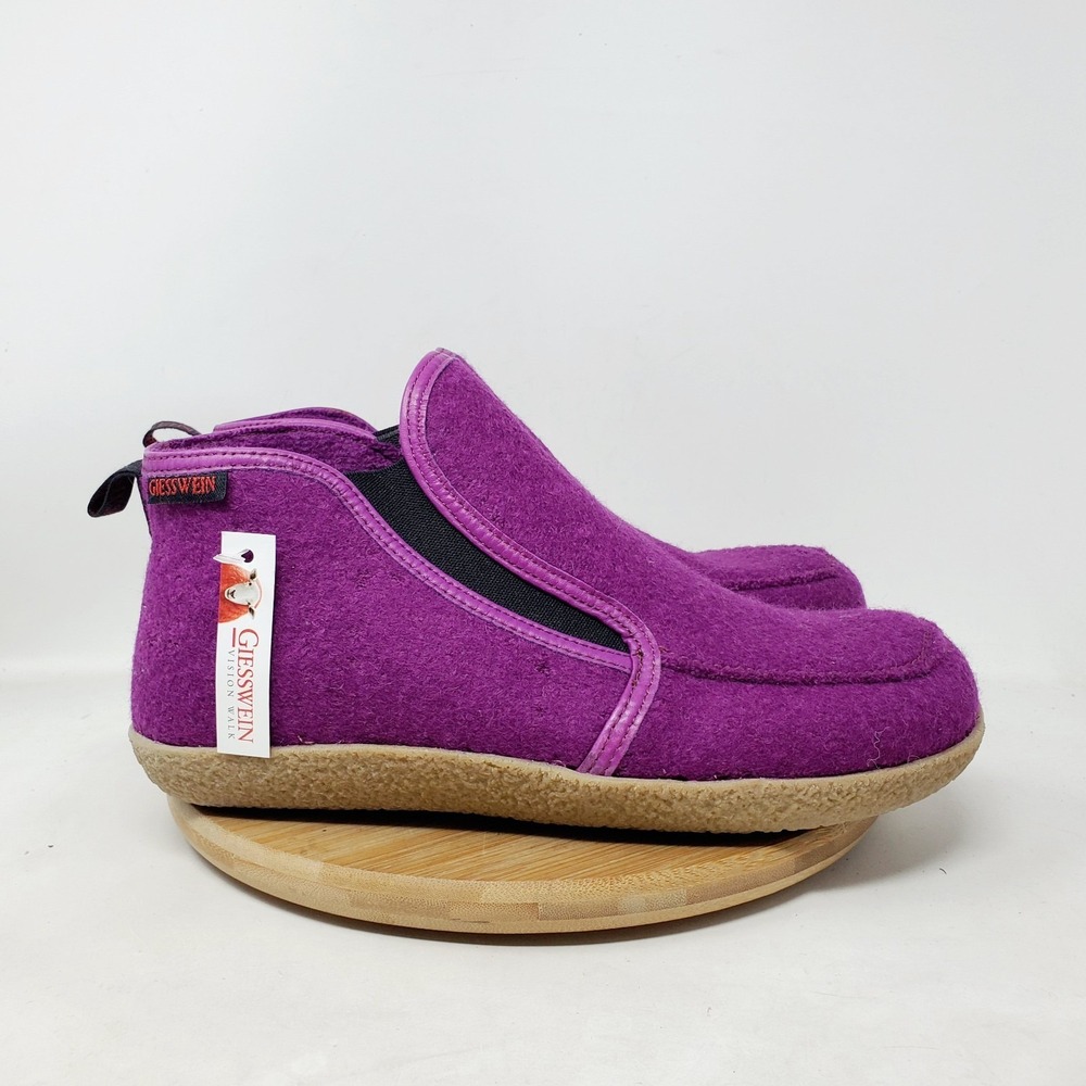 Giesswein Shoes Womens 39 Vision Walk Wool Slip On Comfort Boot Slipper